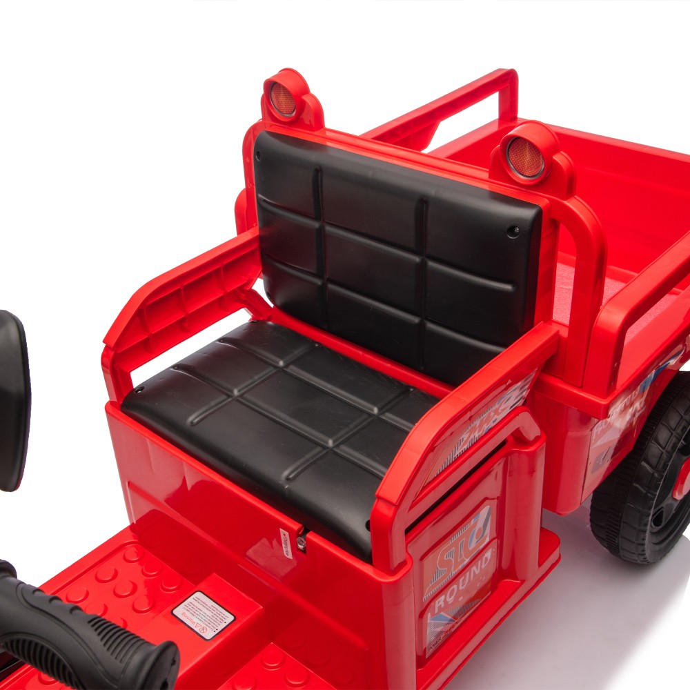 12V Electric Ride on Car 3-Wheel Cargo Truck with LED Music for Toddler Kids 3-6