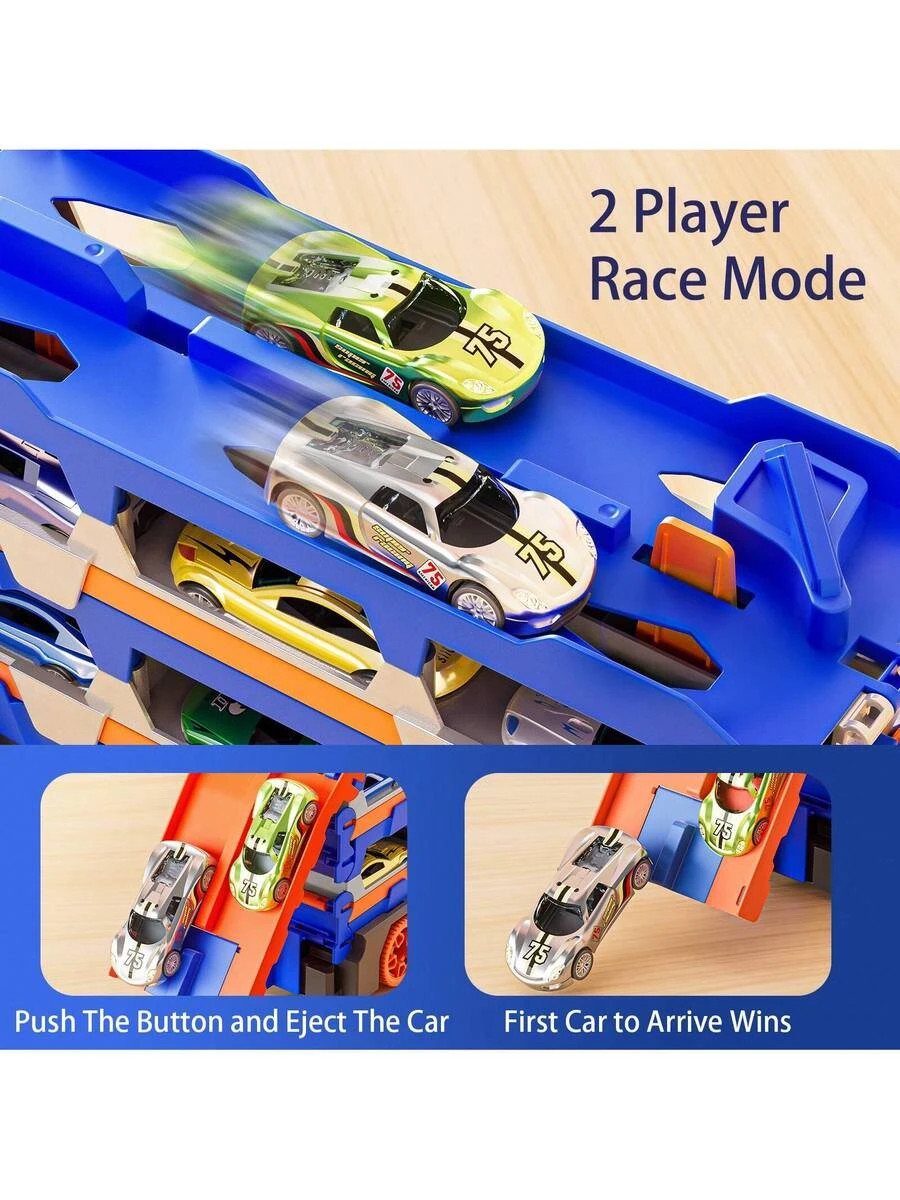 Toddler Car Truck Toys For 3 4 5 6 Year Old Boys Dinosaur Track Set