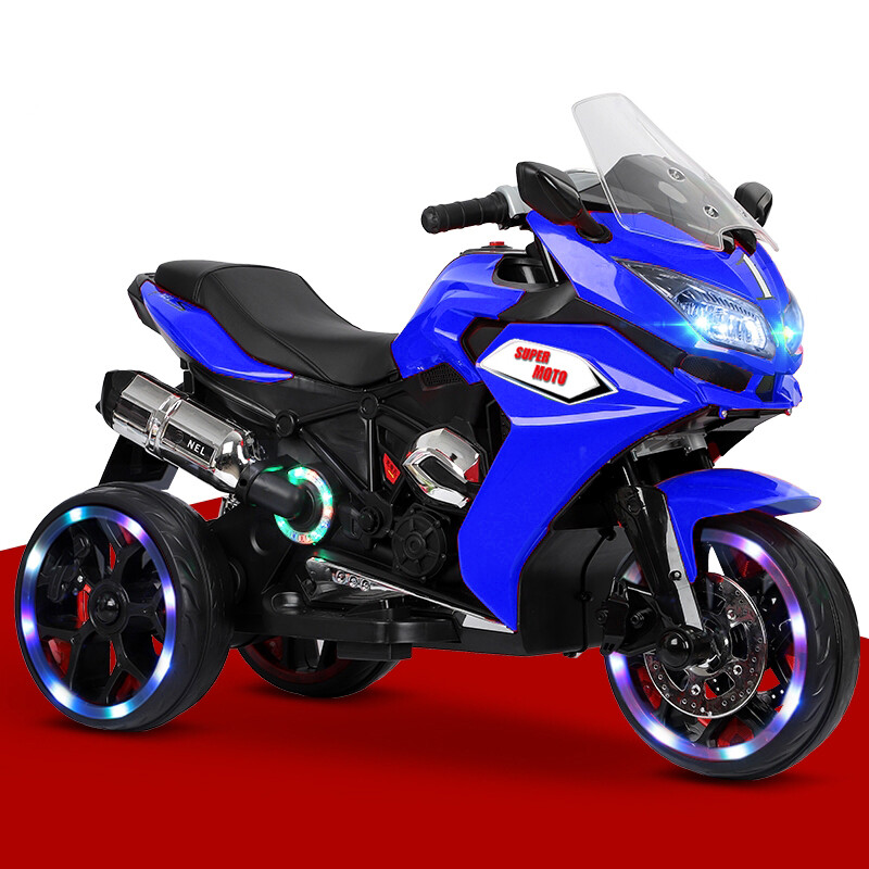 12V Electric Motorcycle Ride On Toy Rechargeable Motor Bikes 1.8-3.2MPH for 3-6