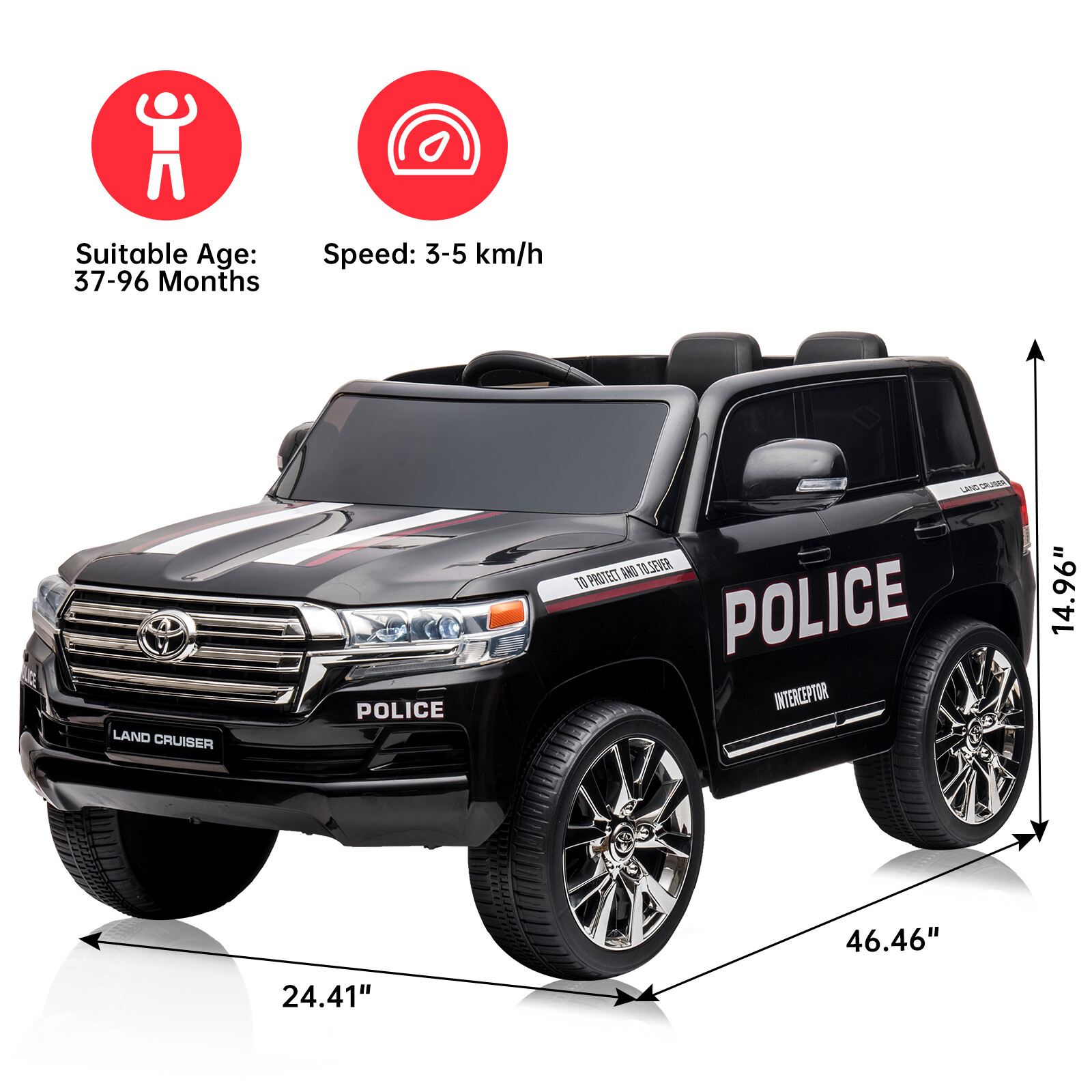 24V Four-Wheel Drive Children’s Electric Car, 4×4 Off-Road Four-Wheel Vehicle