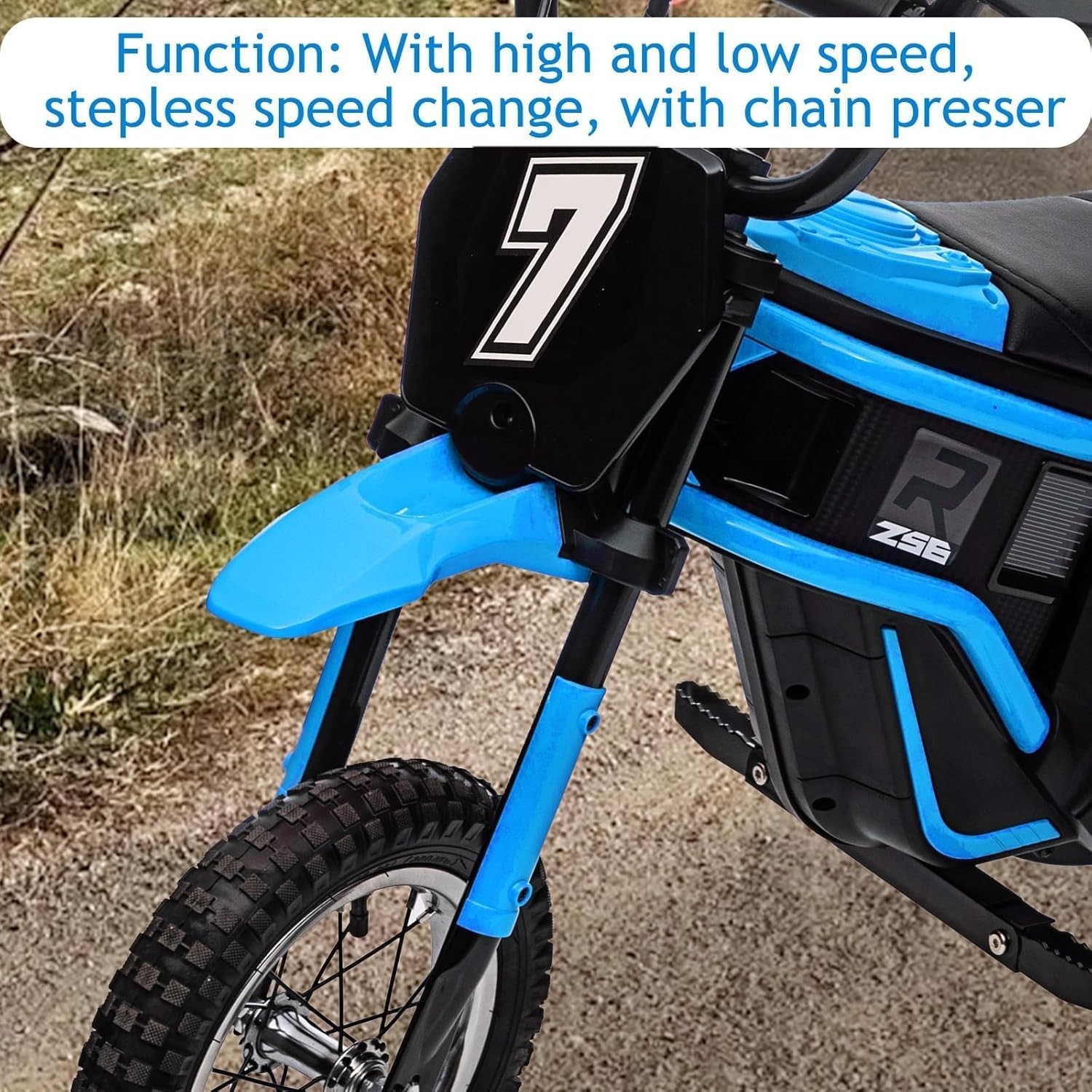 Kids Ride On Toys Electric Dirt Bike Electric Motorcyc 24V 3 Speed Modes