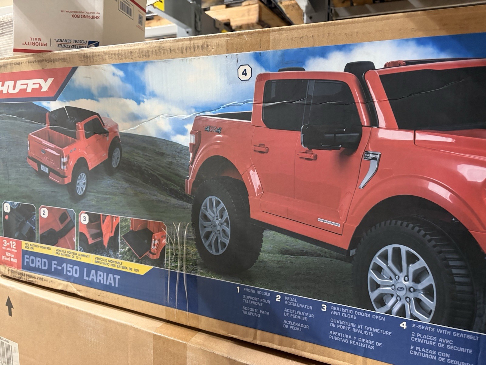 Huffy Ford F-150 Lariat 12V Battery-Powered Ride-On Truck, Ages 3-12 (2022)