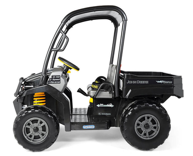Peg Perego John Deere Gator XUV Midnight Black, 12-Volt Battery-Powered Ride-On