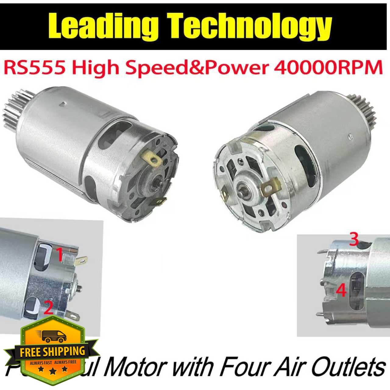 BUMPKAI 12V RS550 40000RPM Motor Power Wheels