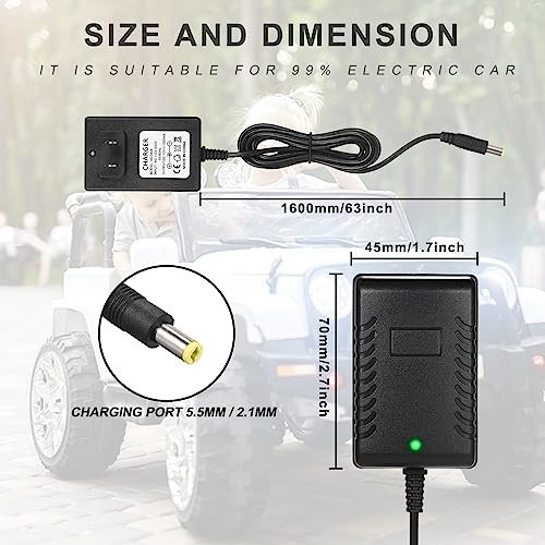 12V Kids Charger for Ride On Car, 12V Various Electric Ride-on Toys Car Battery