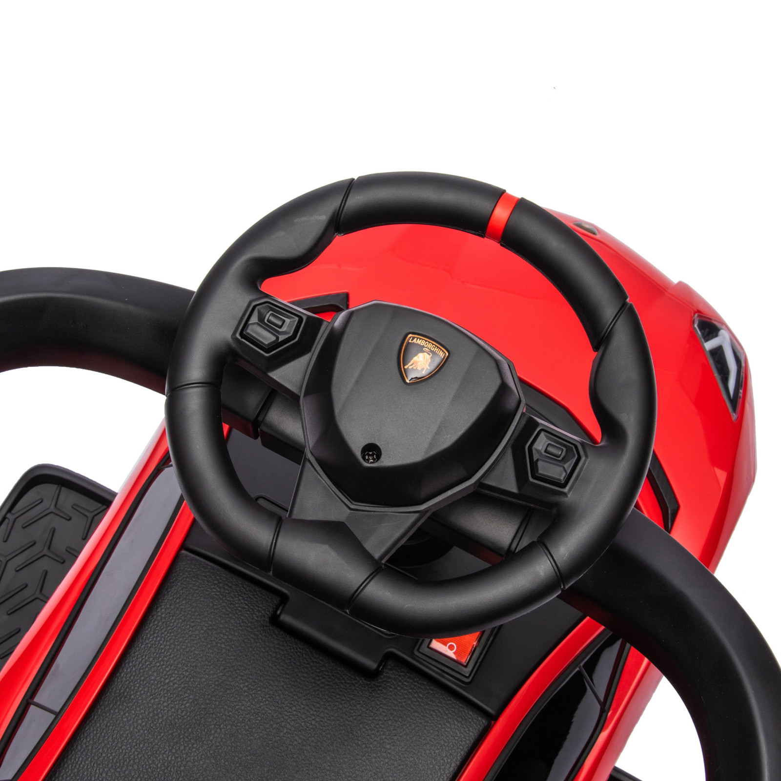 Lamborghini 3-in-1 Kids Push Ride On Toy Car Licensed Stroller Walker 66lb Cap