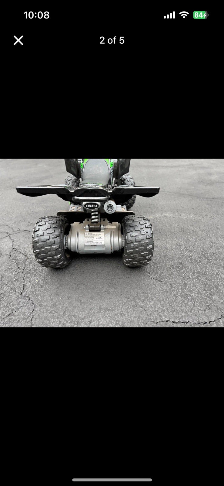 Yamaha Raptor ATV 12V All-Terrain Battery-Powered Ride-On, Blue, Ages 3+