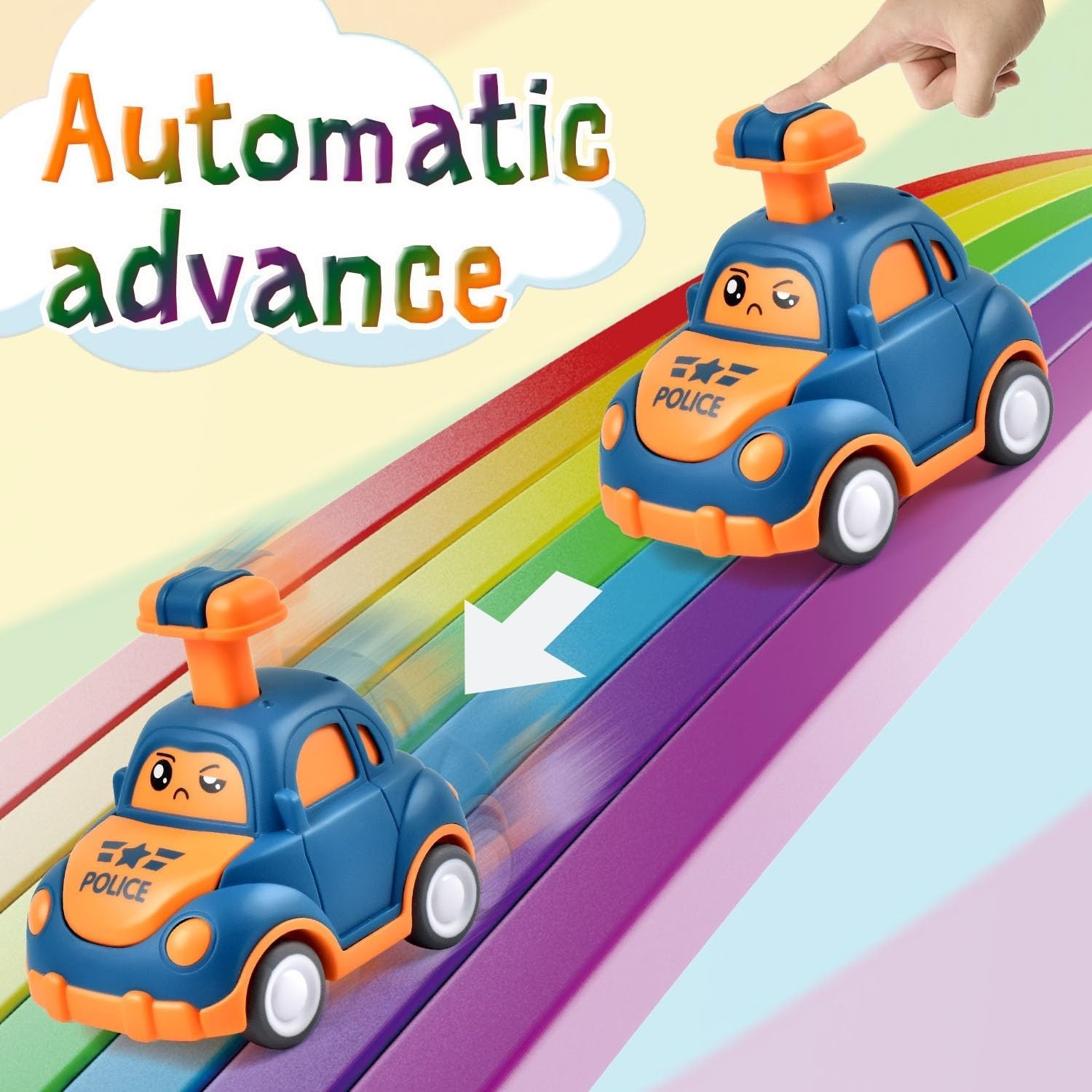 Non-toxic ABS Toy Car Set for Toddlers – Imagination Boosting Gift for Kids