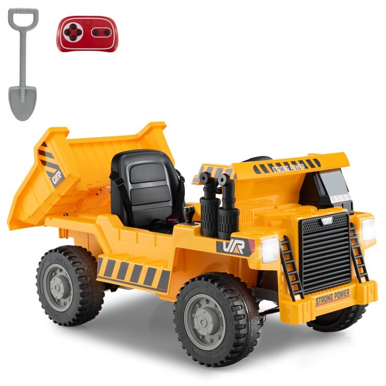 12V Battery Kids Ride on Electric Dump Truck Car Gift Kids w/Electric Dump Bed