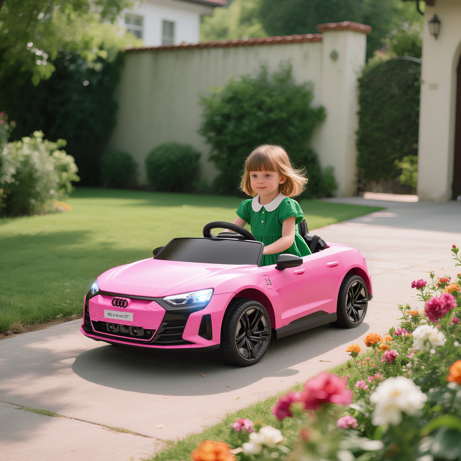 12V Kids Electric Ride On Car, Licensed Audi RS e-tron GT