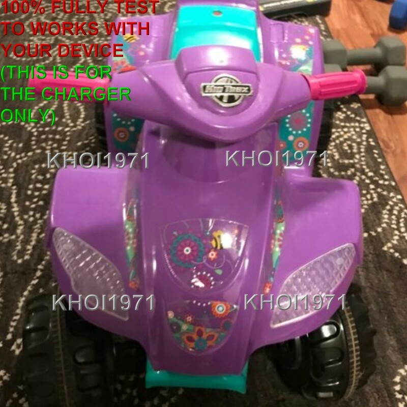WALL charger AC adapter for PURPLE KT1162 KIDTRAX Melody Toddler Quad ride on 6V
