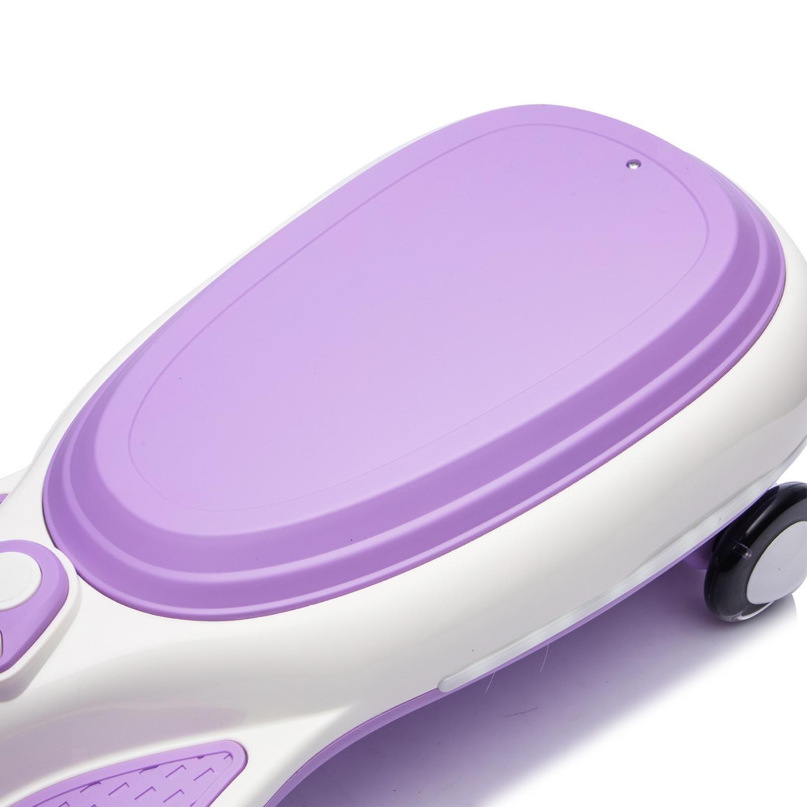 Wiggle Car for Kids 3-8, Electric & Manual Modes, LED PU Wheels, Speaker,
