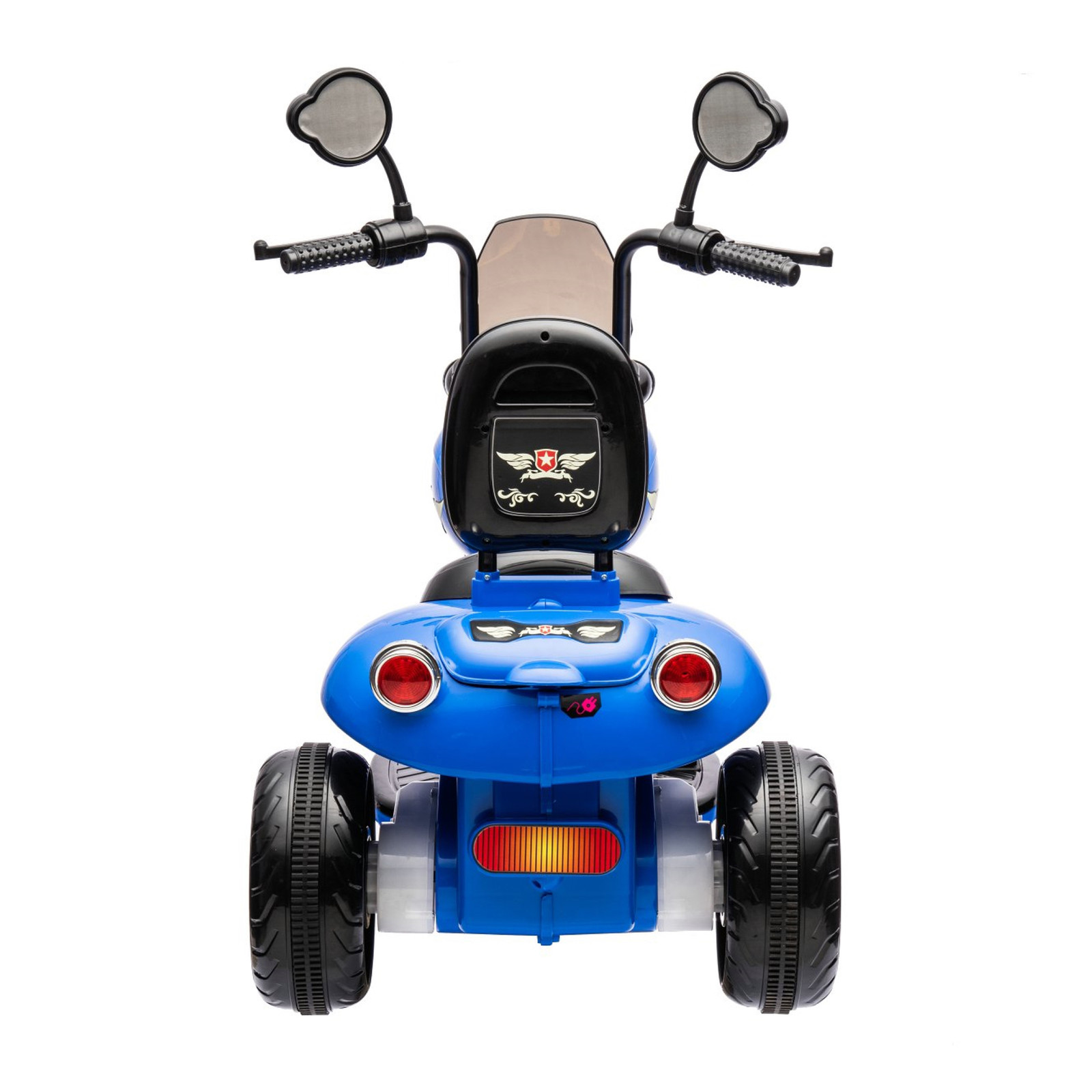 12V Freddo Kids Cruiser Ride On Motorcycle Electric Chopper Toy Trike Blue Car