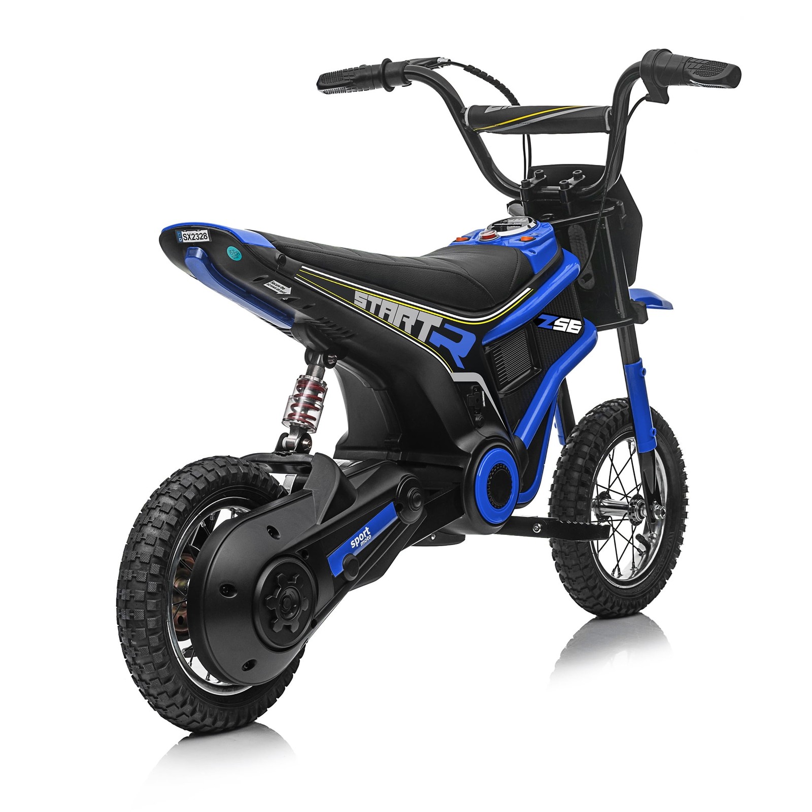 24V Ride-On Off Road Dirt Bike Electric Motorcycle 2 Speed 350W For Kids 13+