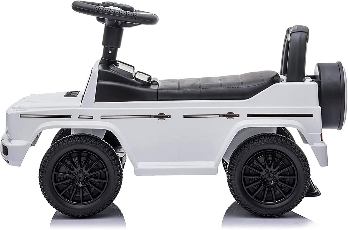 Mercedes G-Wagon Ride-On Toy Car – White Design with Safety Features