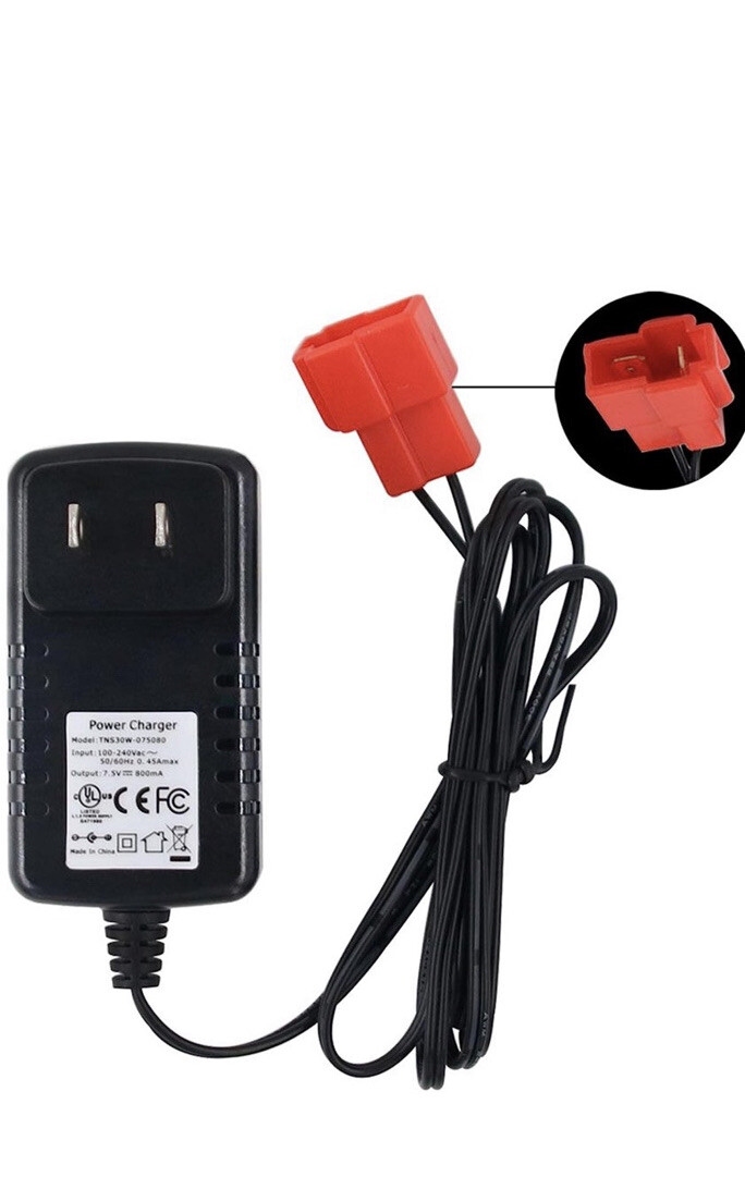 Power Charger TNS30W075080 Car 7V0.8A-UL-6 Volt Battery Charger For Child Ride