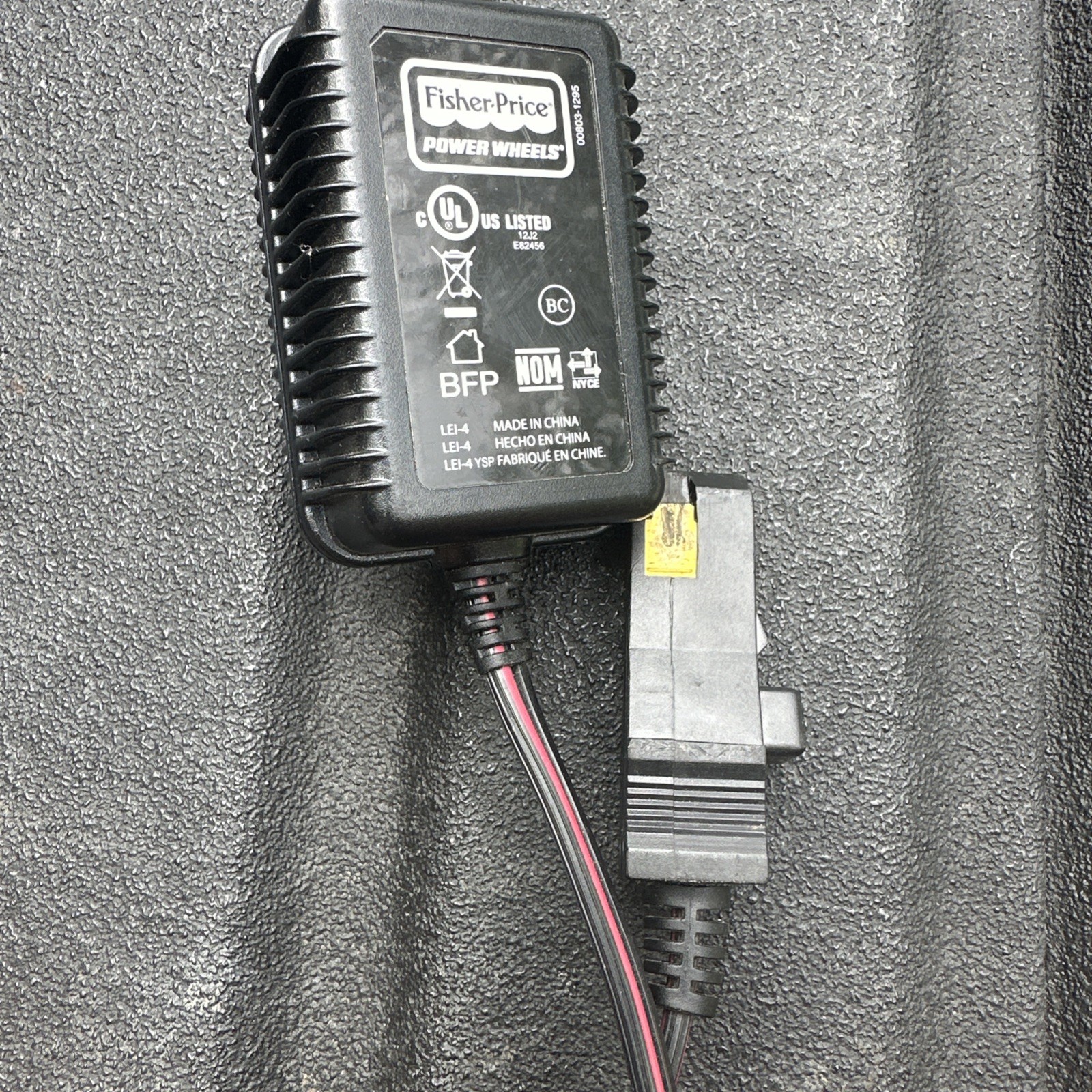 Power Wheels – Battery Charger – Genuine Fisher Price – Model 00801-1778, 12V 1A
