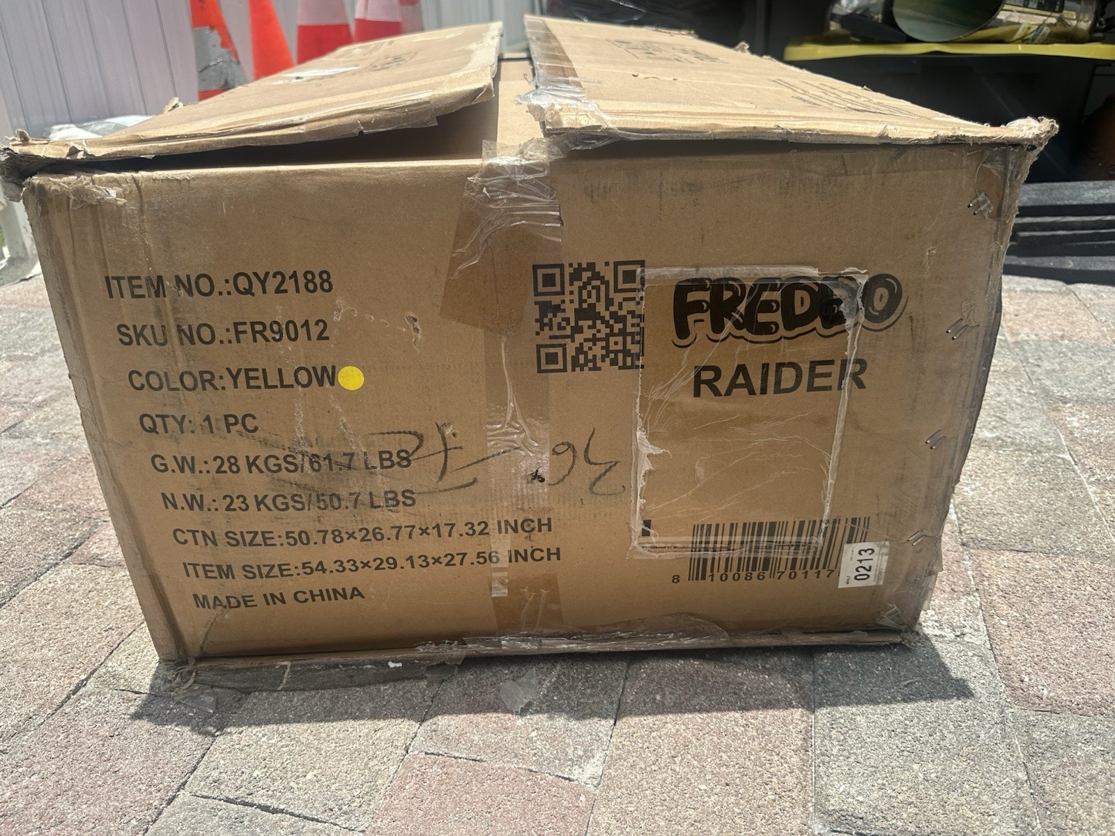 NEW Freddo Raider 24V Ride On Jeep 2-Seater – Yellow – FR9012