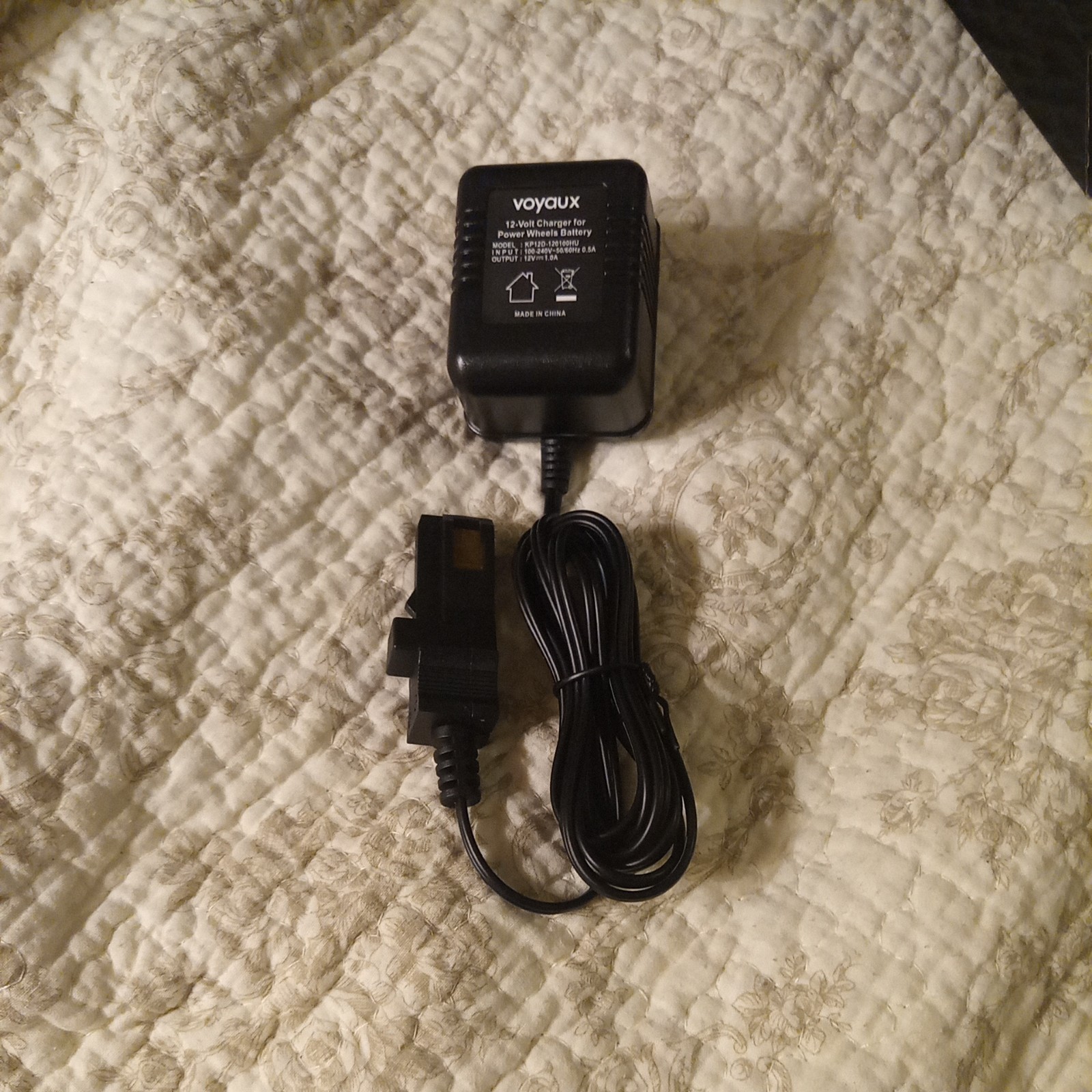 Power Wheels Charger By Voyaux For Orange Top, Grey And SafeAMP 12V Batteries