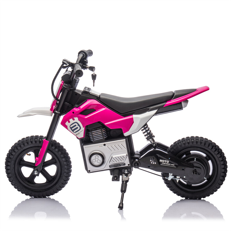 24V Kid Ride On Electric Toy Motocross Motorcycle 200W 3.1-9.32MPH for Aged 5-15