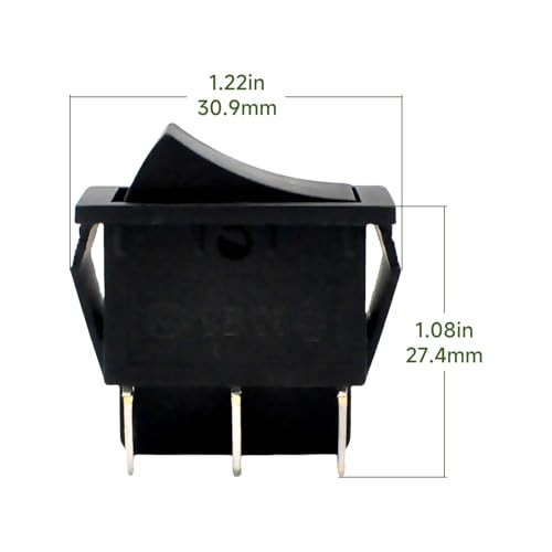 00801-1775 Shift Rocker Switch DPDT 6-pin, Suitable for Fisher-Price Power