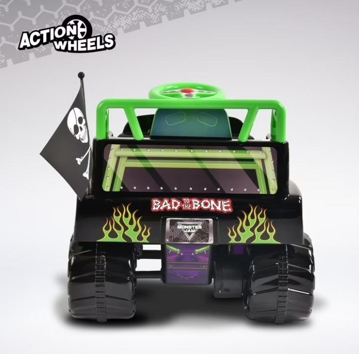 6V Grave Digger Ride on Car Monster Truck Monster Jam Graphics for Boys & Girls