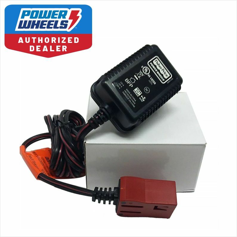 Power Wheels H4435 Dora Jeep Wrangler 6V Battery Charger For Red Battery Genuine