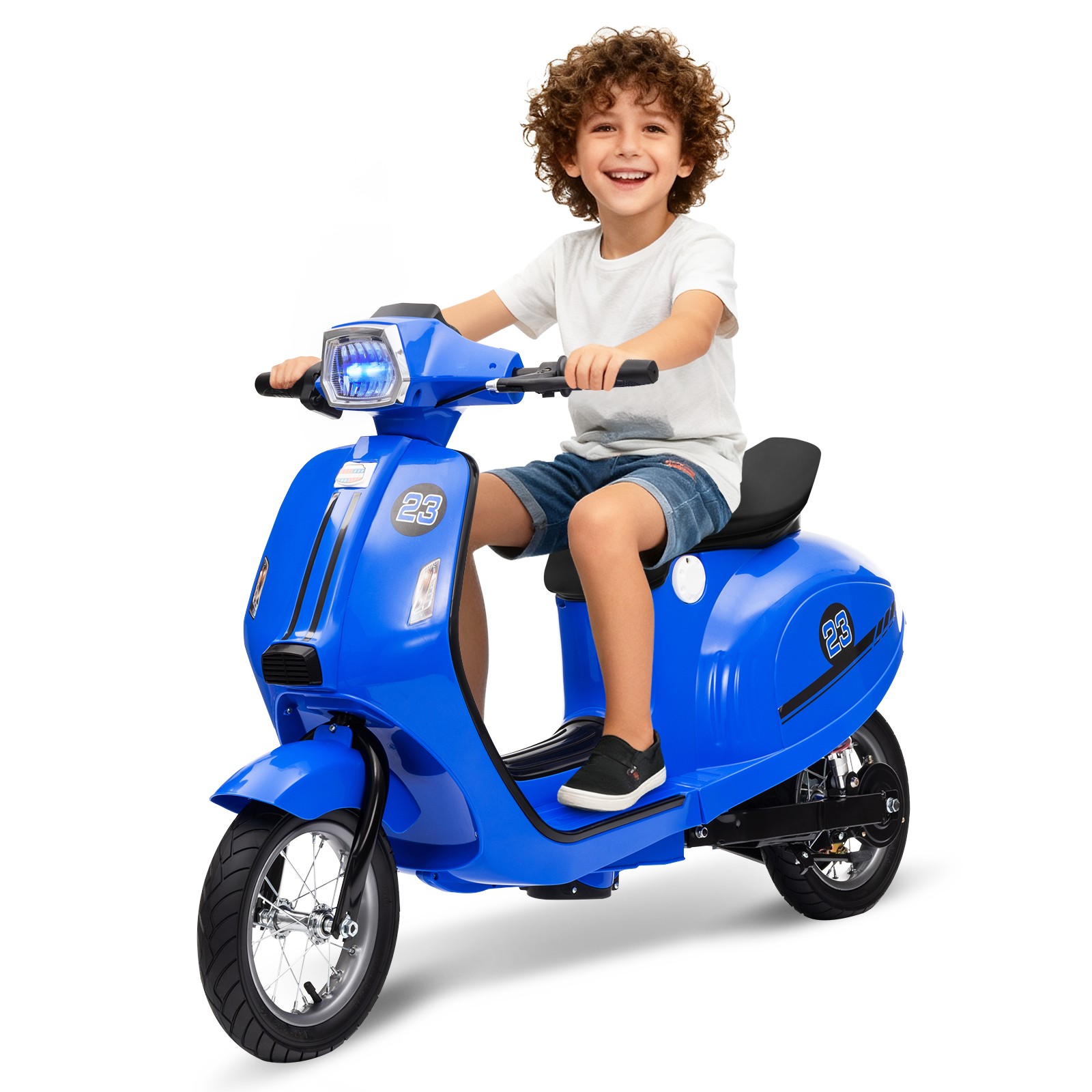 Kids Motorcycle,24V Children Moped,Electric Scooter,Ride On Toys for 8-14 Years