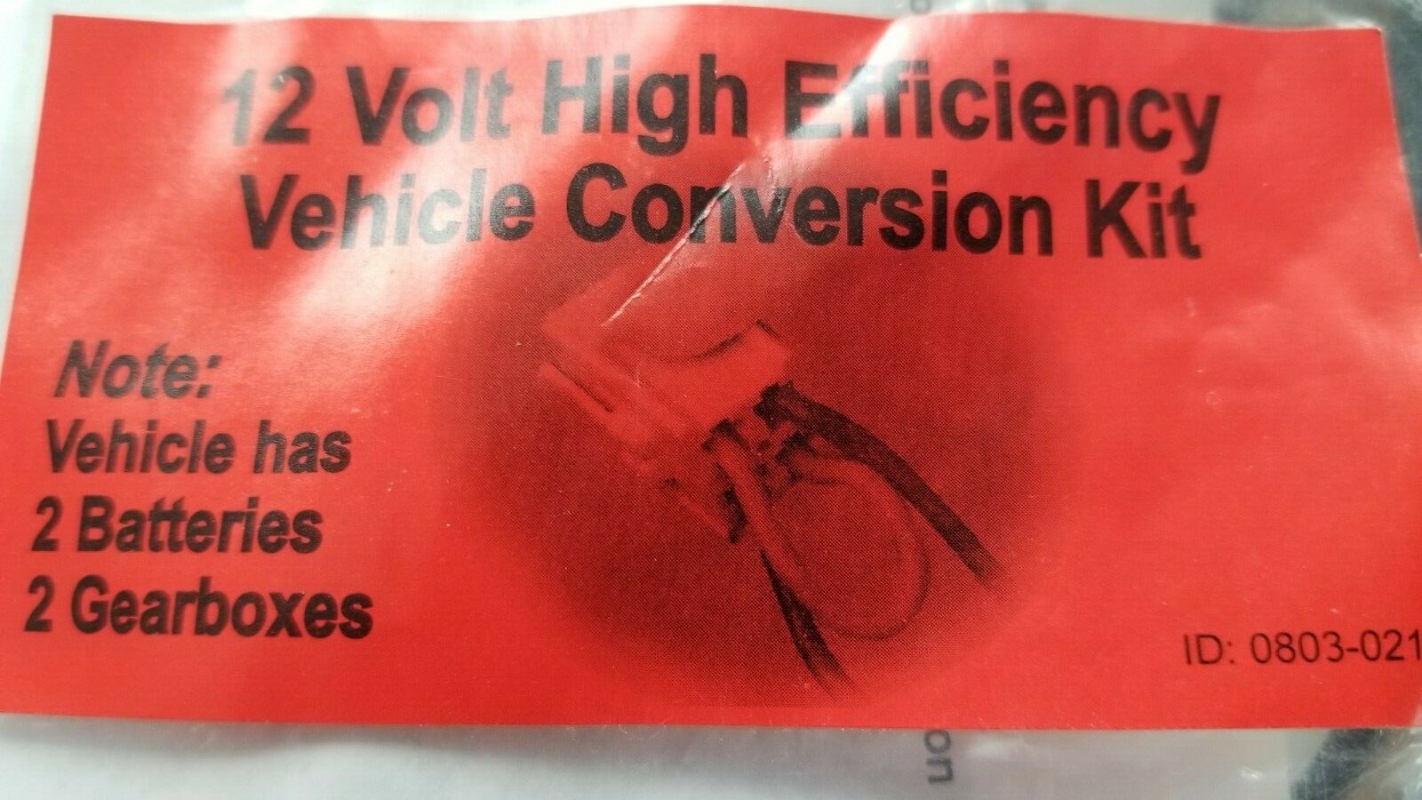 Power Wheels 803-218 12 Volt High Efficiency Vehicle Conversion Kit Red Bag