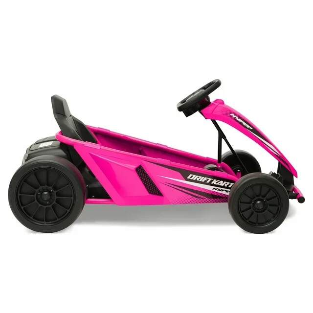 Drift Go Kart Ride On 24V Battery-Powered Vehicle, Ages 8+, Pink