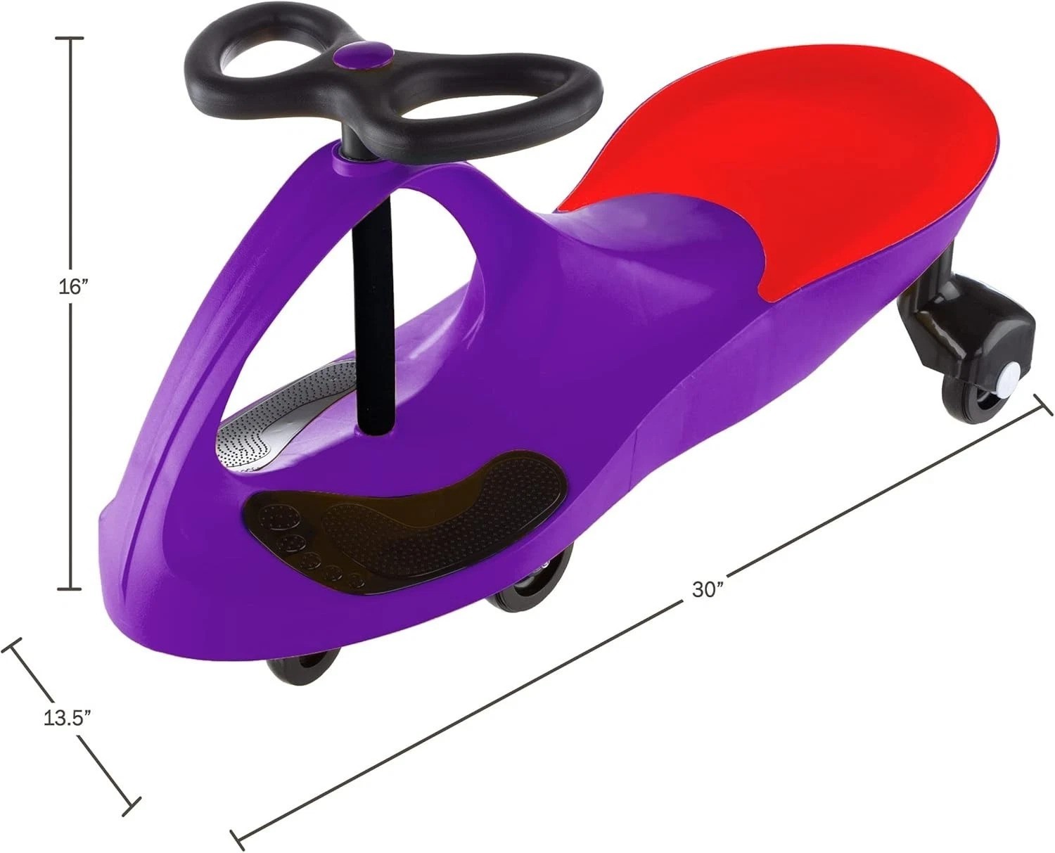 Easy-Use Purple Wiggle Car – Non-Pedal Ride-On Toy for Creative Play Ages 3+