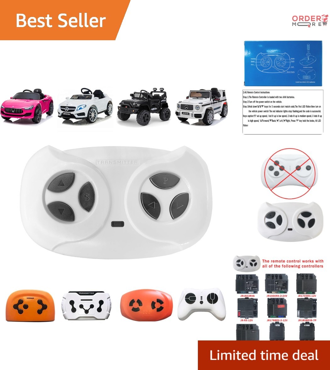 2.4Ghz Bluetooth Remote Control for Power Wheels Kids Ride On Toys Car SUV