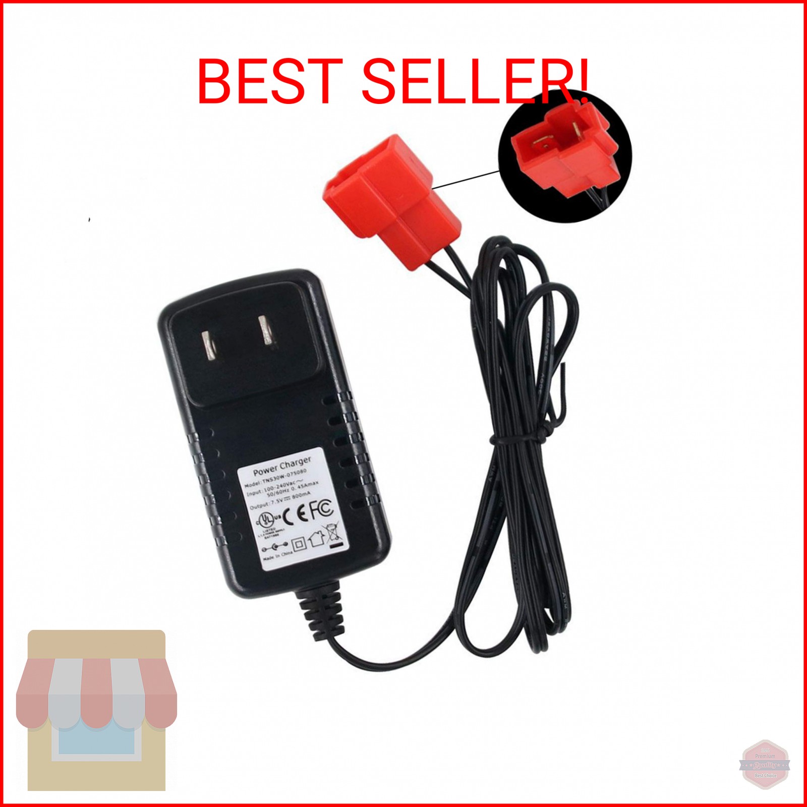 6V Kids Powered Ride On Car Charger, Replacement 6 Volt Battery Charger for Kid