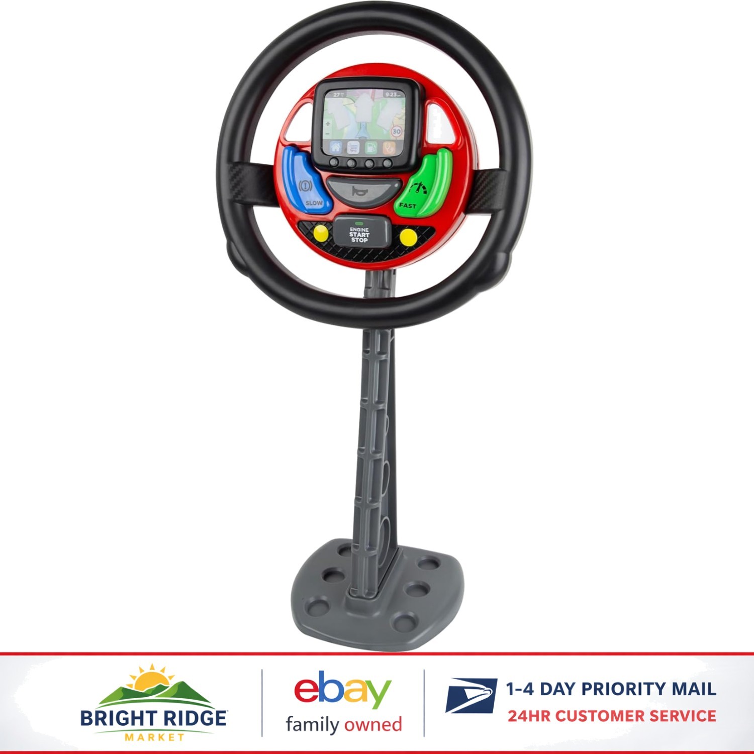 Toy Steering Wheel with Interactive Features, Ideal for Kids 18 and Older