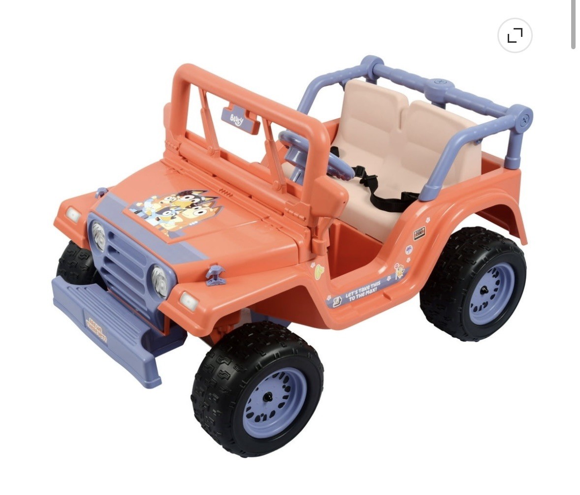 NEW Bluey 12V 4-Wheeler Ride-On, 12 Volt Battery Powered Car for Kids w/ Sounds