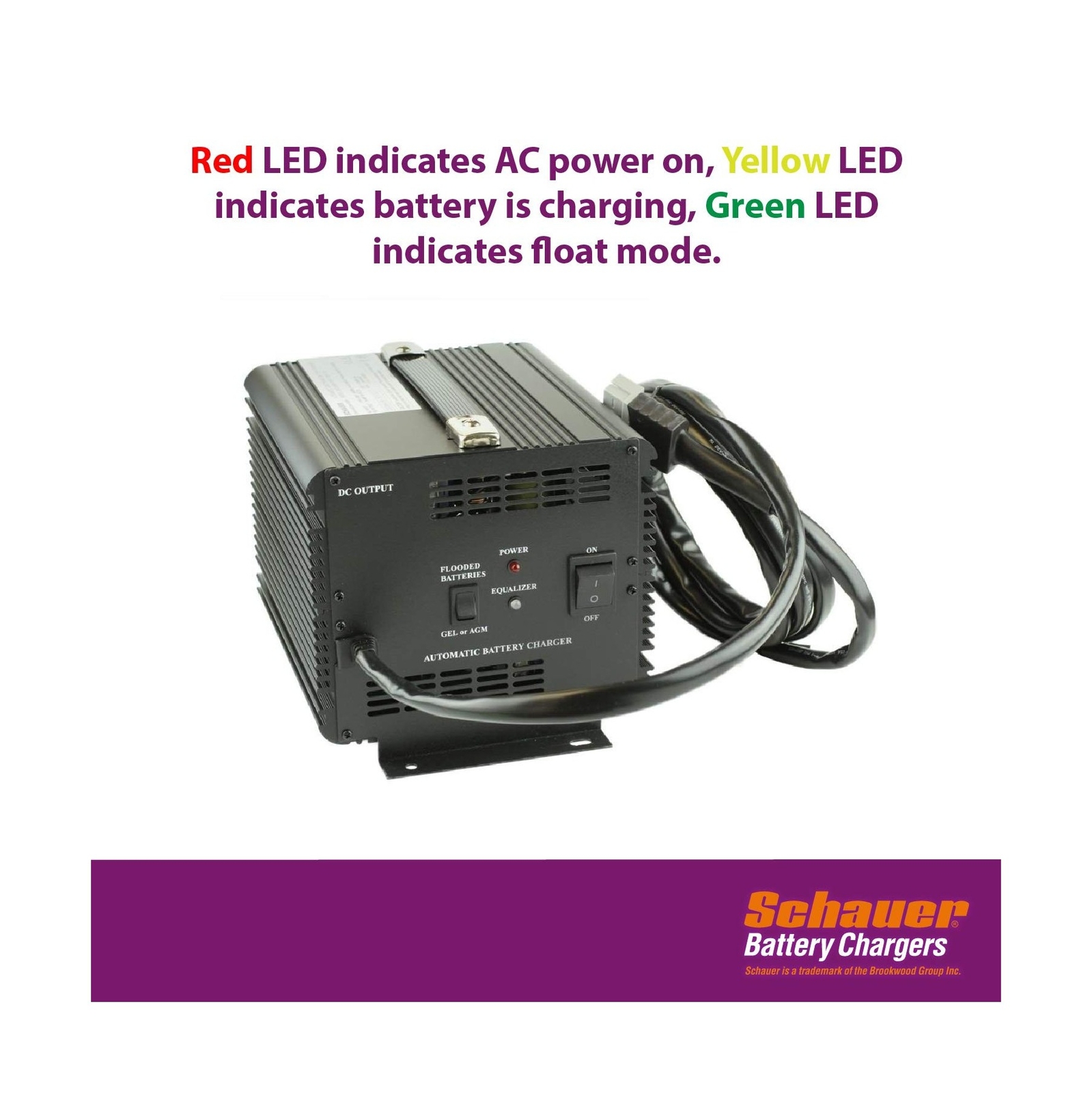 Schauer JAC1548H 48 Volt Charger for Club Car | 48V Golf Cart Battery Charger…