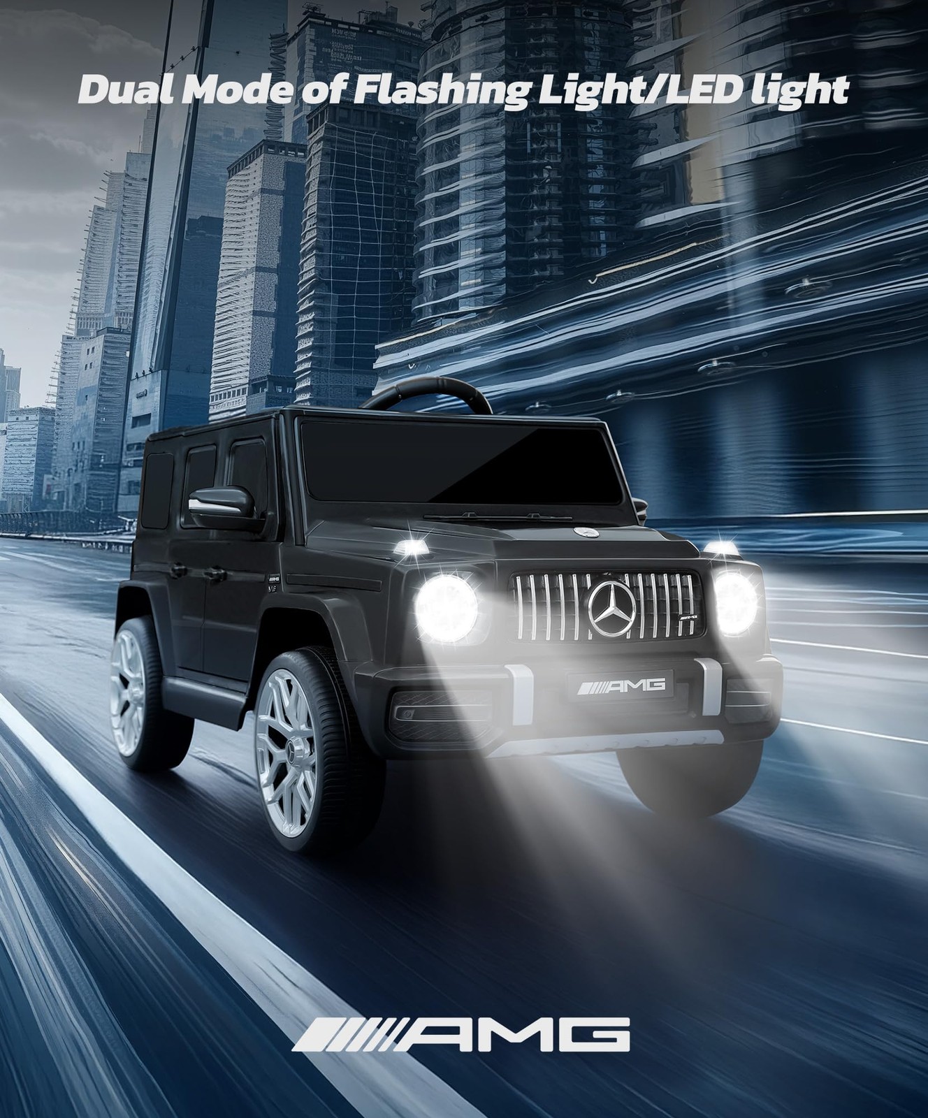 ELEMARA Licensed Mercedes-Benz AMG G63 Ride on Toys,12V Ride on Car
