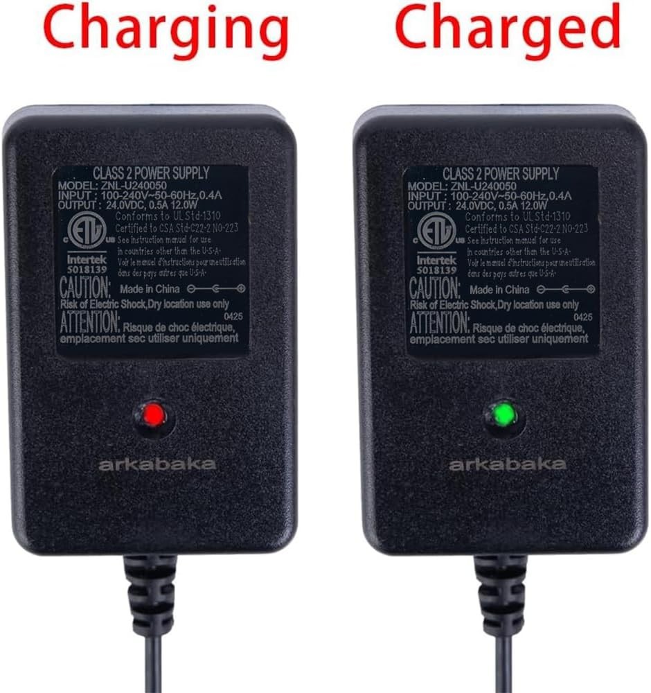24V Charger for Ride on Toys, 24 Volt Battery Charger for Ride on Car SUV Car…