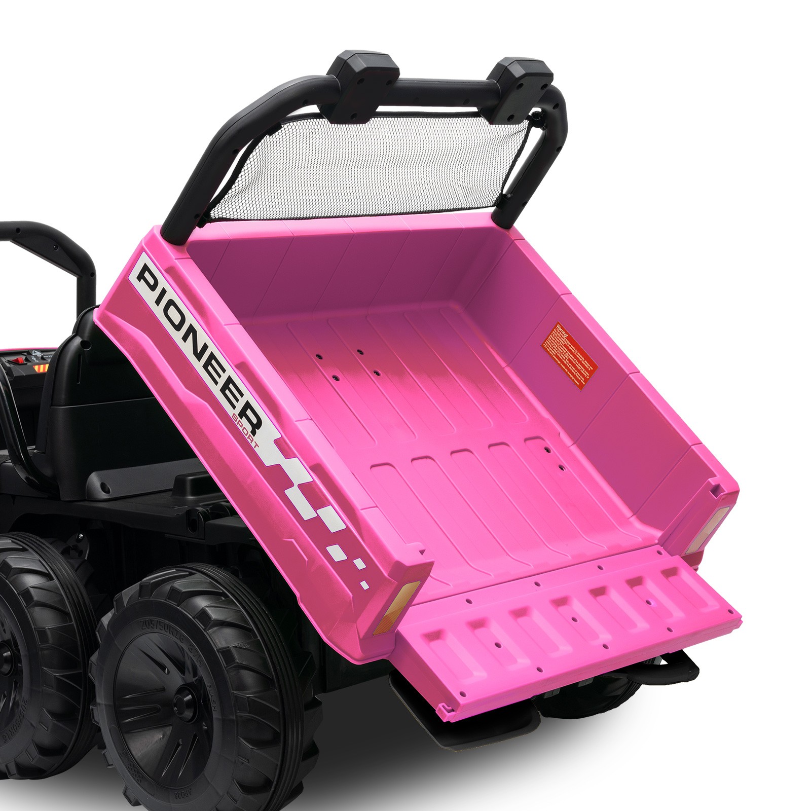 24V Kids Ride On Toys Dump Truck 2 Seater Battery Powered 4WD 6-Wheel Xmas Gift