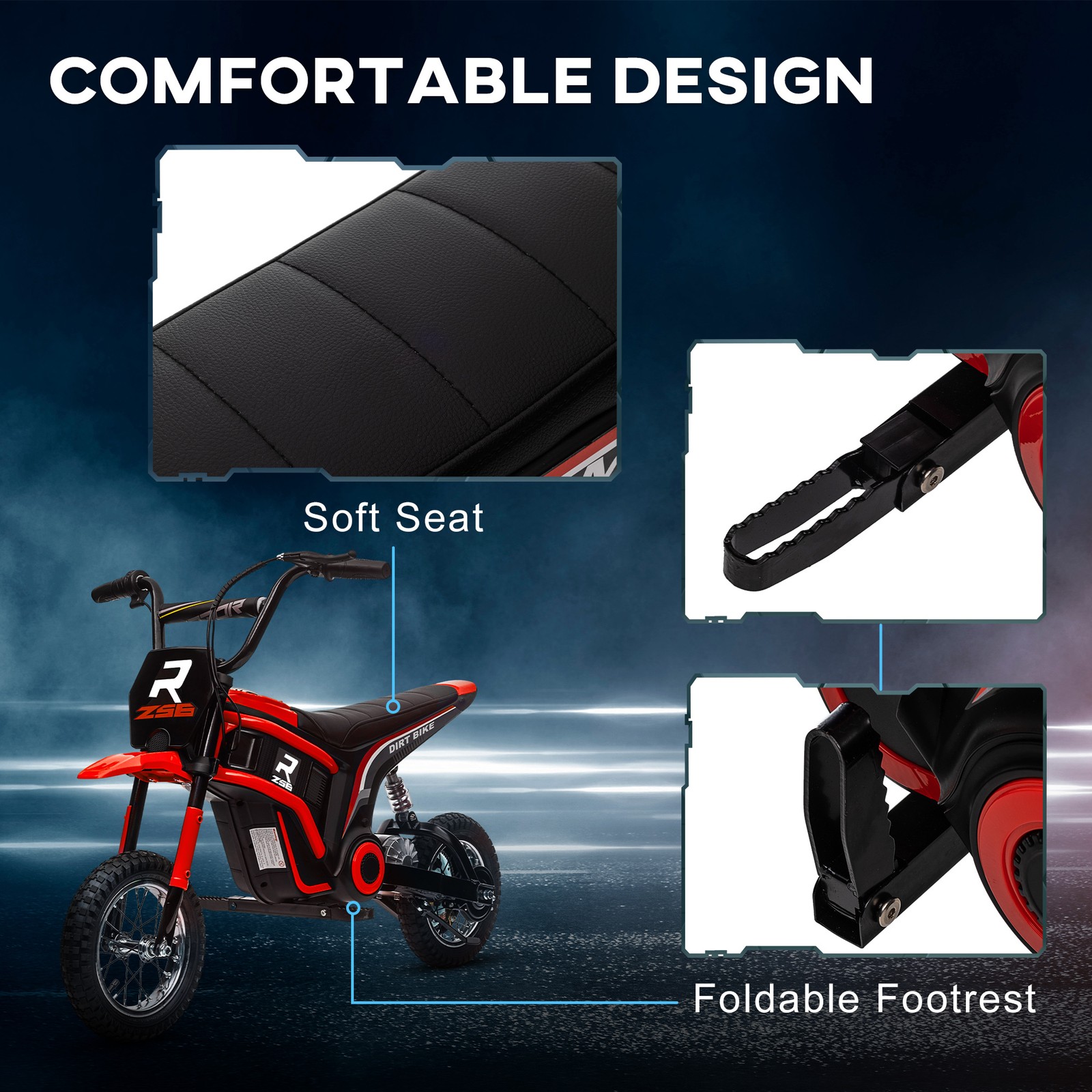 24V 350W Electric Dirt Bike Up to 15 MPH w/ Twist Grip Throttle Pink