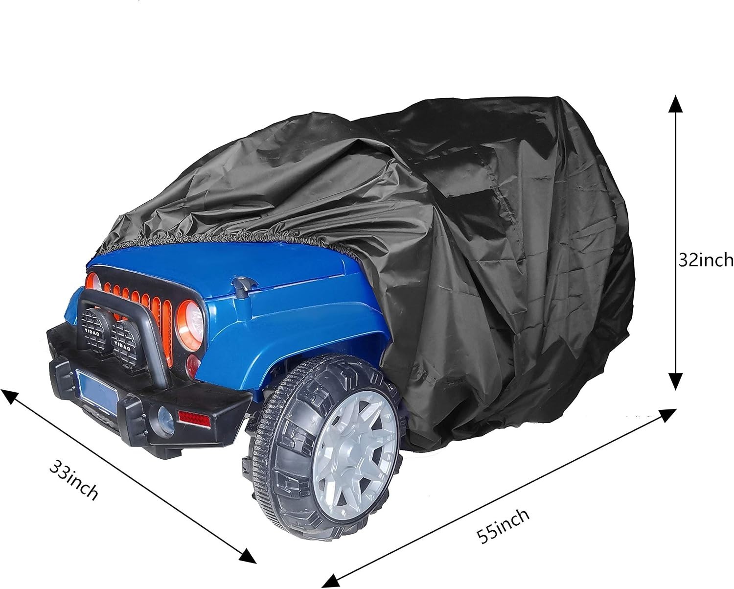 Portable Waterproof Kids Electric Vehicle Cover – 55x33x32 with Storage Bag