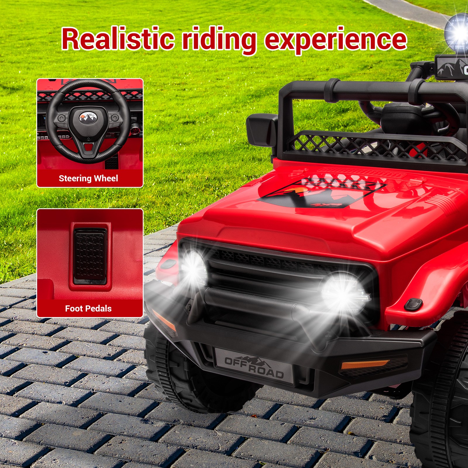 2 Seater Kids Ride On Truck Car 12V Battery Powered Electric Vehicle w/ Remote