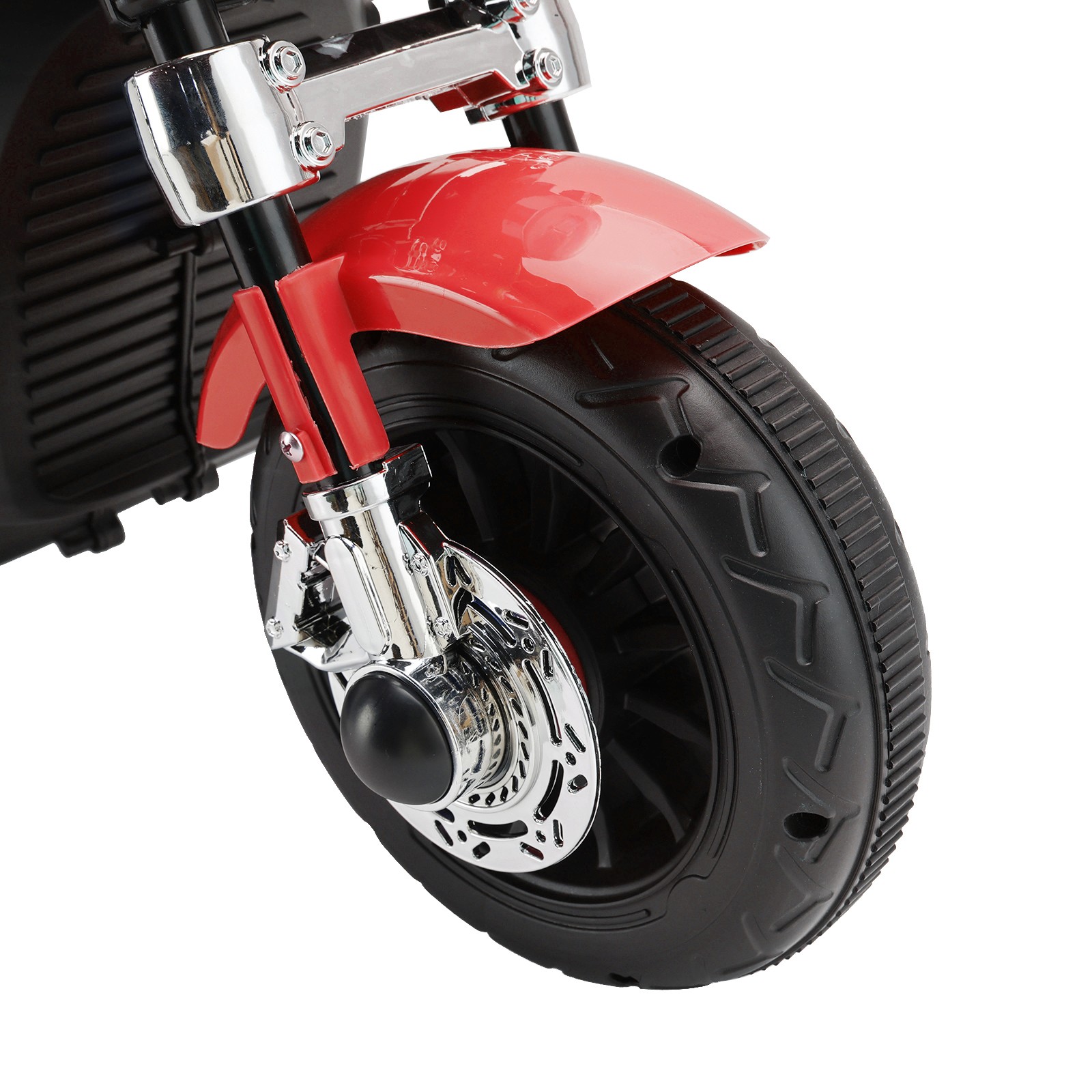 3 Wheel Kids Ride On Motorcycle 6V Powered Electric Dual Drive Toy Car Red US