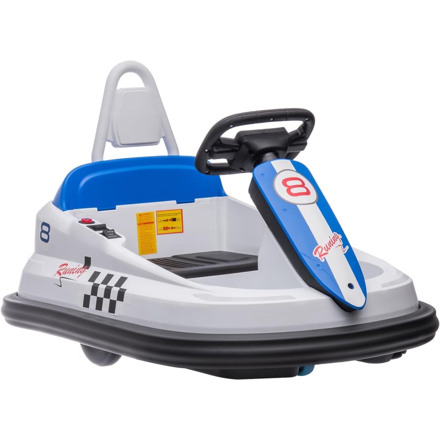 6V Toddler Bumper Car,Indoor/Outdoor Electric Ride-On Toy w 360° Spin,Horn&Light