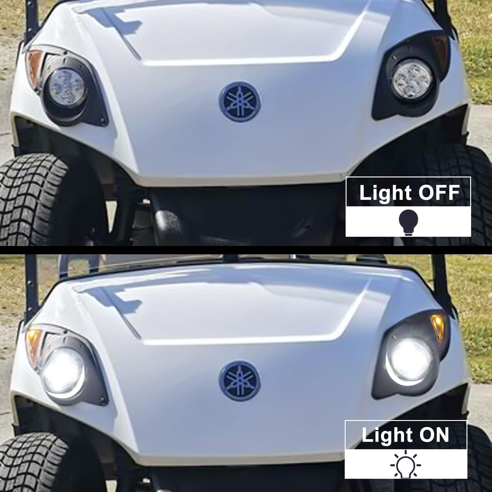 LED Head Light Kit For YAMAHA Drive G29 2007-2016 Gas or Electric Golf Cart M…