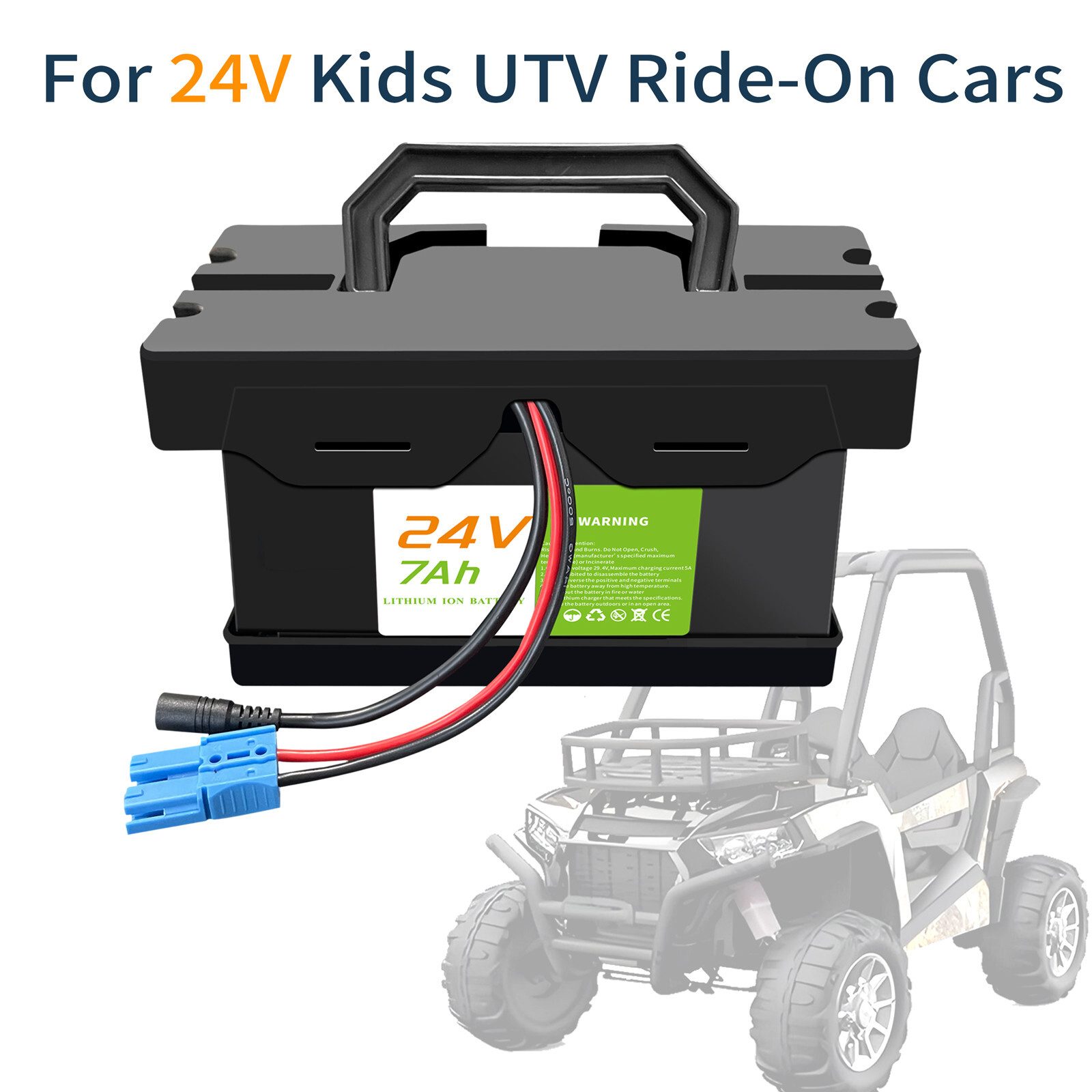 24V 7Ah Battery for UTV Dynacraft Realtre Kids Ride-On Cars