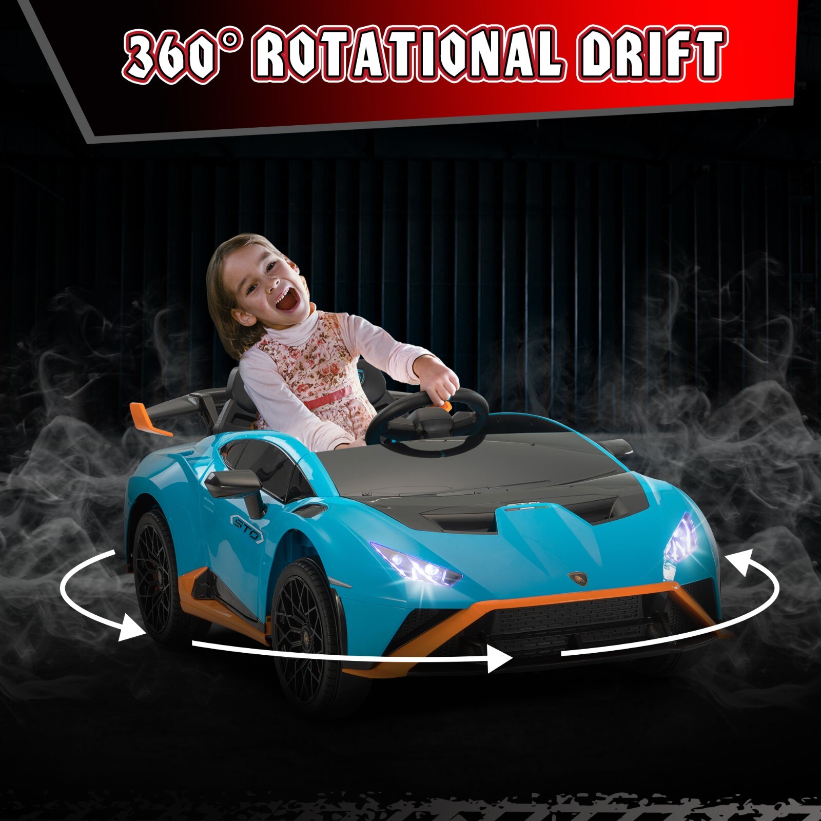 12V Kids Ride On Car Licensed Lamborghini Battery Powered Toys w/Remote Control
