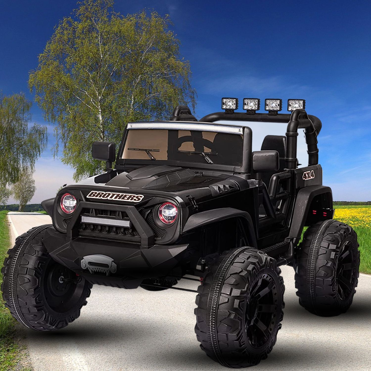 24V Powered Electric Off-Road UTV Ride Toy 400W Electric Vehicle with Remote&LED