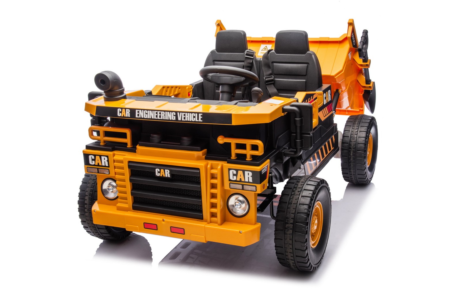 12V 7Ah Ride On Dump Truck 2-Seater Construction Vehicle Car Parent RC Control