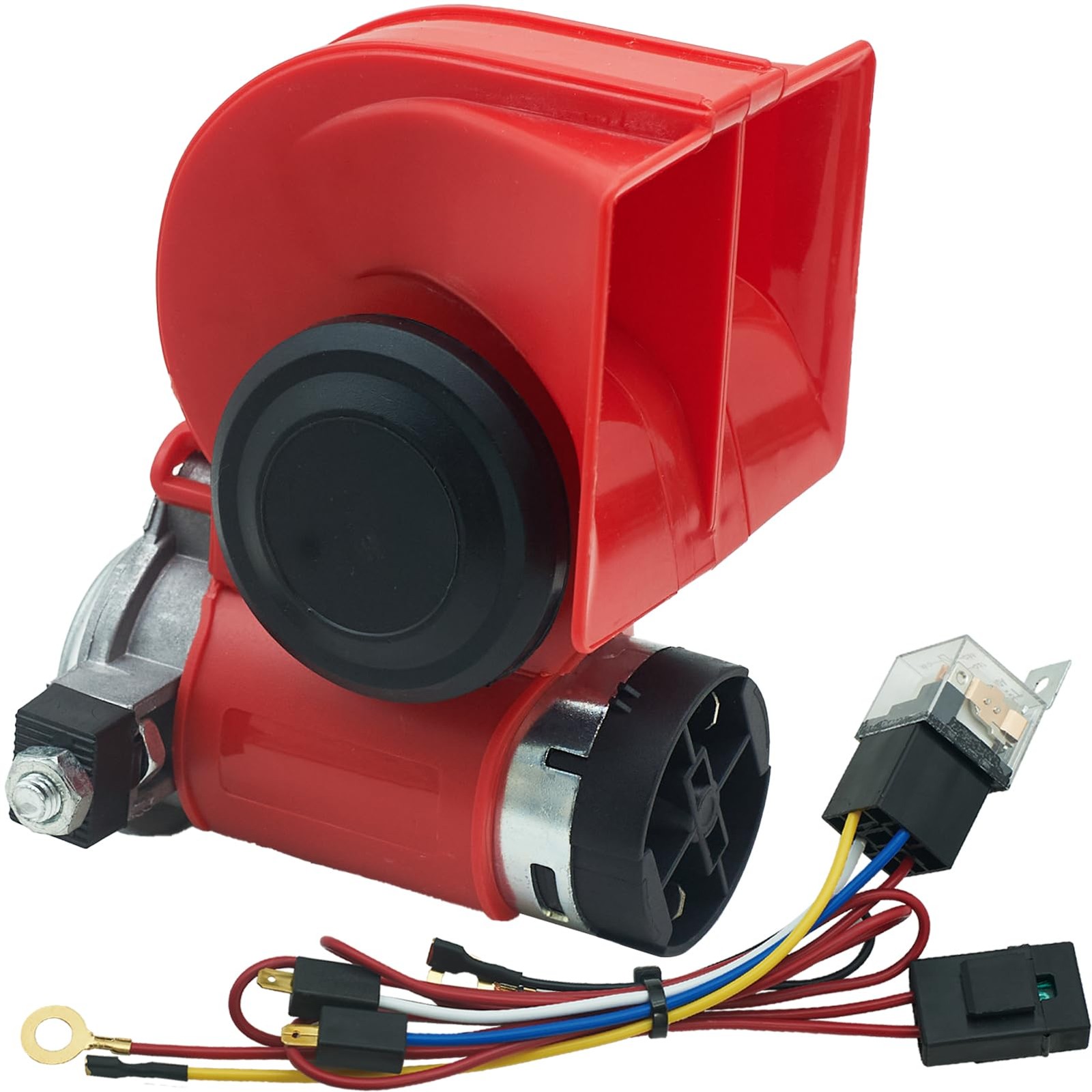 Air Horn 12V Loud Compact Twin Tone Trcuk Horn with Compressor and Relay Harn…